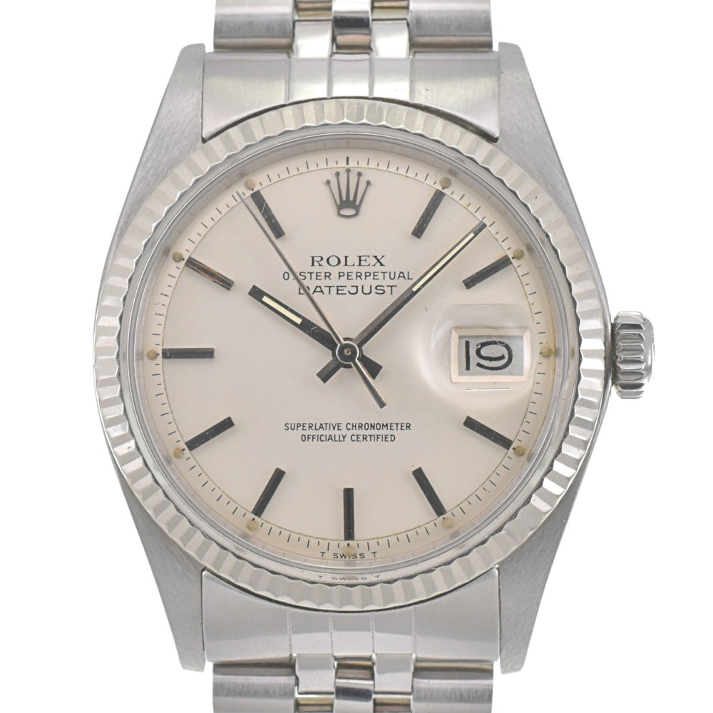 ROLEX DATEJUST 1601 vintage Cal.1570 Silver Dial Automatic Men's
 Watch J#141360
