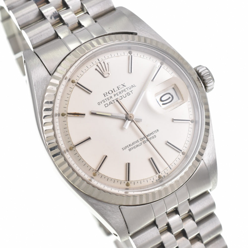 ROLEX DATEJUST 1601 vintage Cal.1570 Silver Dial Automatic Men's
 Watch J#141360