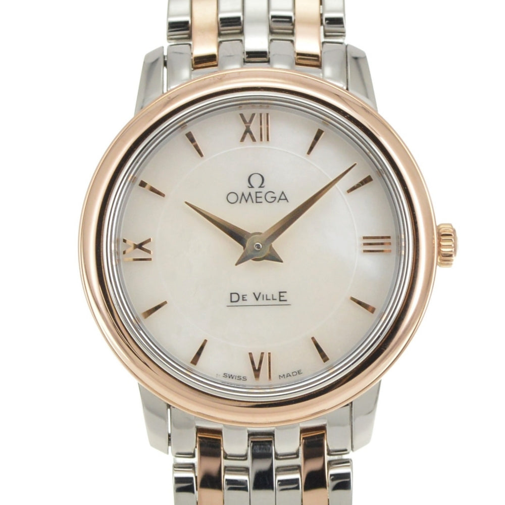with paper OMEGA De Ville Prestige 424.20.27.60.05.002 White shell Dial Quartz Ladies
 Watch R#141366