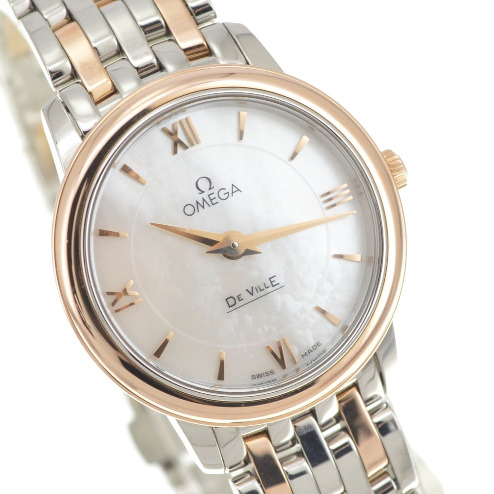 with paper OMEGA De Ville Prestige 424.20.27.60.05.002 White shell Dial Quartz Ladies
 Watch R#141366