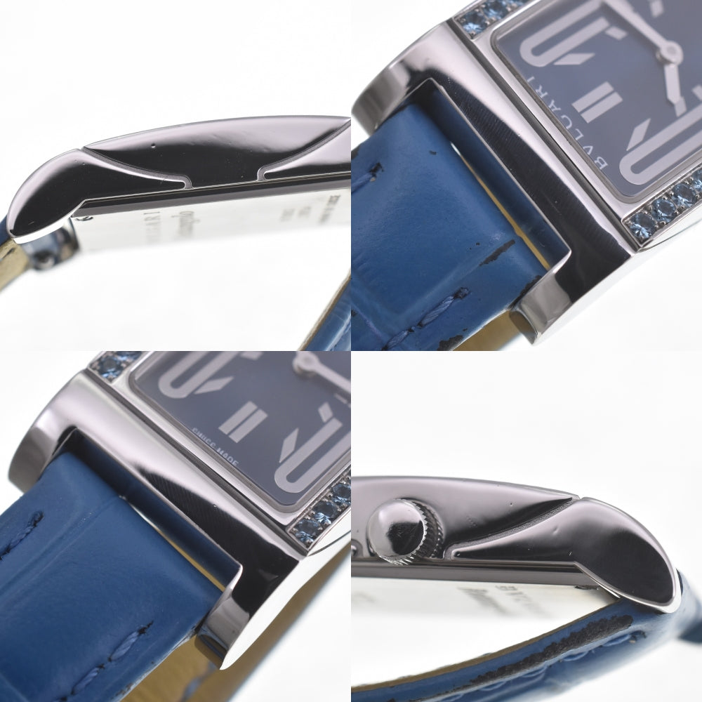 BVLGARI Rettangoro RT39S Blue diamond blue Dial Quartz Ladies
 Watch R#141372