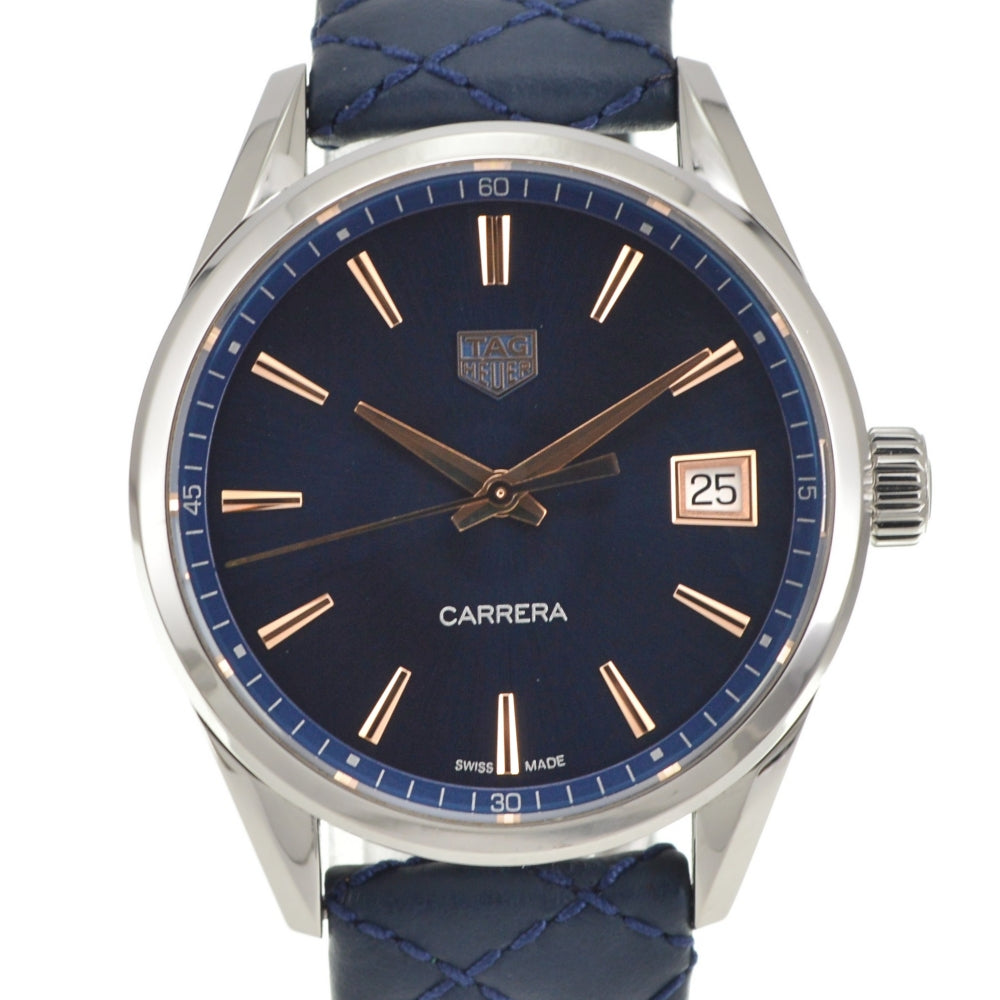 TAG HEUER Carrera WBK1312 Date blue Dial Quartz Ladies
 Watch R#141373