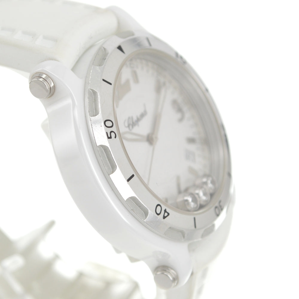 Chopard happy sports ceramic 28/8507 3P Diamond white Dial Quartz Ladies
 Watch Q#141374