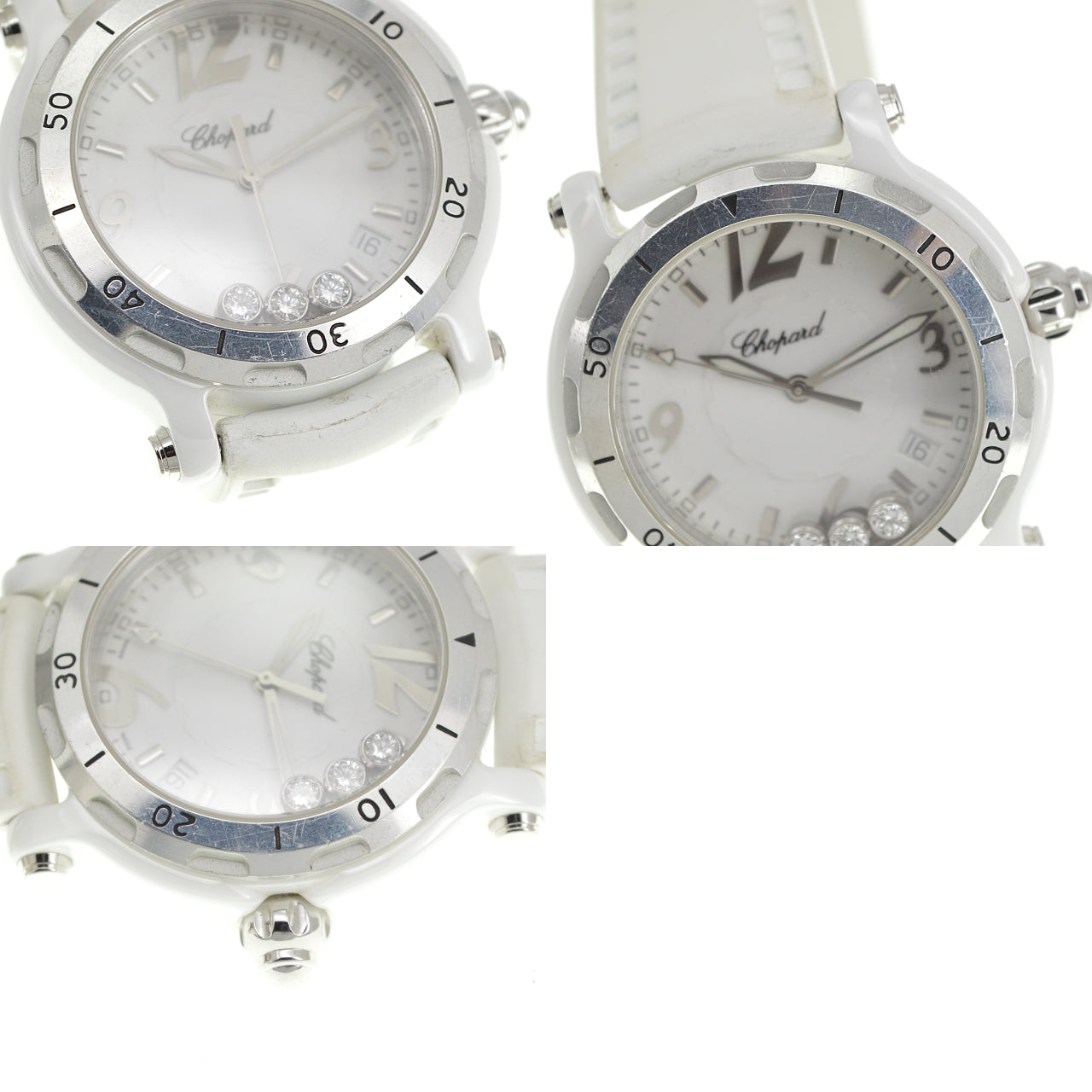 Chopard happy sports ceramic 28/8507 3P Diamond white Dial Quartz Ladies
 Watch Q#141374