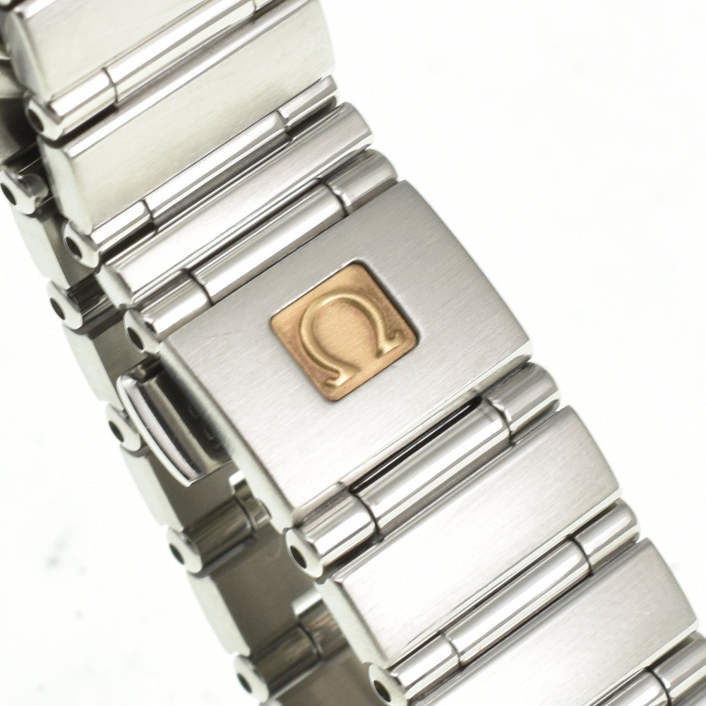 OMEGA Constellation Mini Cindy Crawford 1563.86 Limited edition 16P diamond blue Dial Quartz Ladies
 Watch E#141383