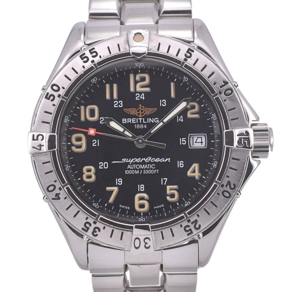 BREITLING Super Ocean A17040 Date black Dial Automatic Men's
 Watch A#141400