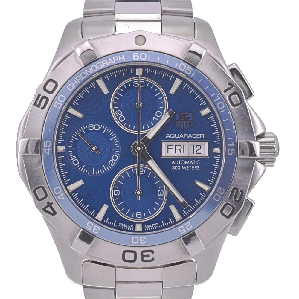TAG HEUER Aqua racer CAF2012 Chronograph day date blue Dial Automatic Men's
 Watch R#141412