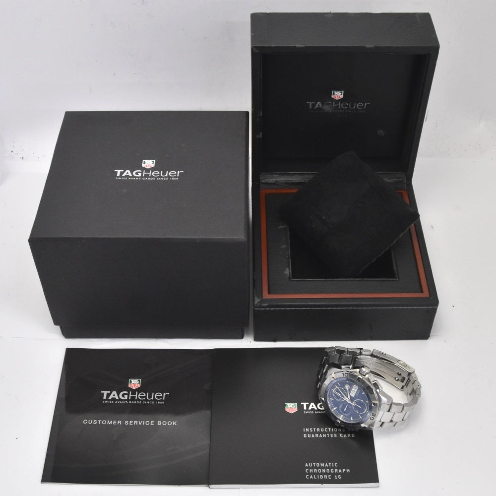 TAG HEUER Aqua racer CAF2012 Chronograph day date blue Dial Automatic Men's
 Watch R#141412