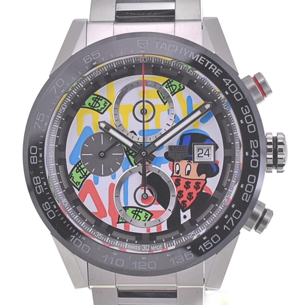 with paper TAG HEUER Carrera Heuer 01 CAR201AA.BA0714 Alec Monopoly Special multicolor Dial Automatic Men's
 Watch R#141418