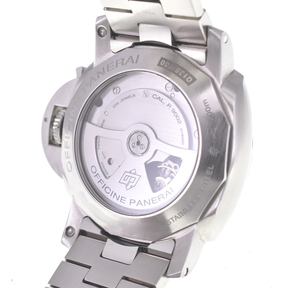 with paper PANERAI Luminor 1950 3 Days GMT PAM00347 black Dial Automatic Men's
 Watch R#141436