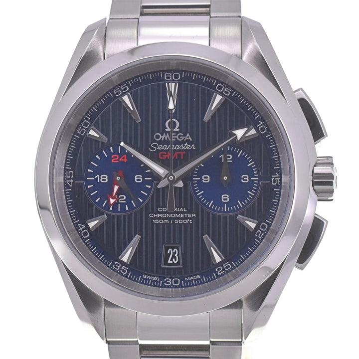 with paper OMEGA Seamaster Aqua Terra 231.10.43.52.03.001 GMT Chronograph Date blue Dial Automatic Men's
 Watch R#141437