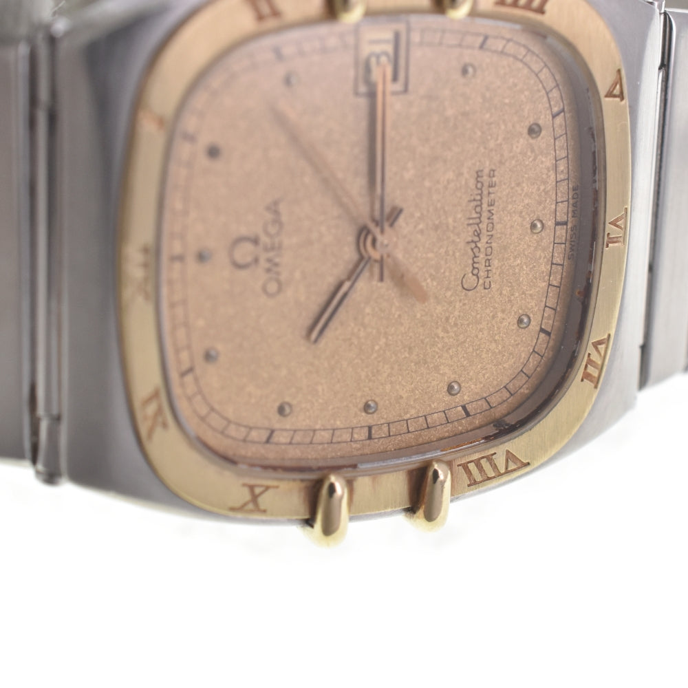 OMEGA Constellation vintage YG Bezel gold Dial Quartz Men's
 Watch A#141441