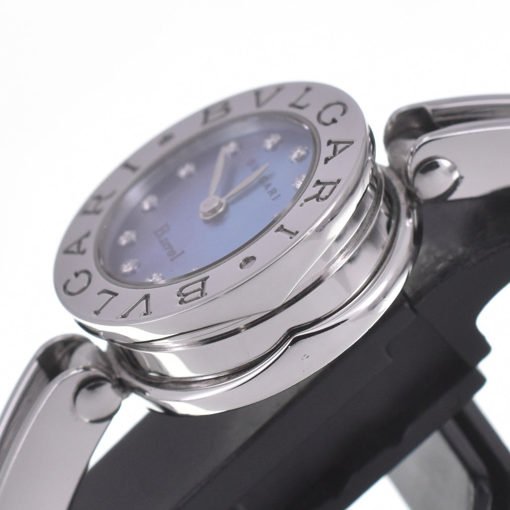 with paper BVLGARI B.zero1 BZ22S 12P diamond Blue shell Dial Quartz Ladies
 Watch Q#141444