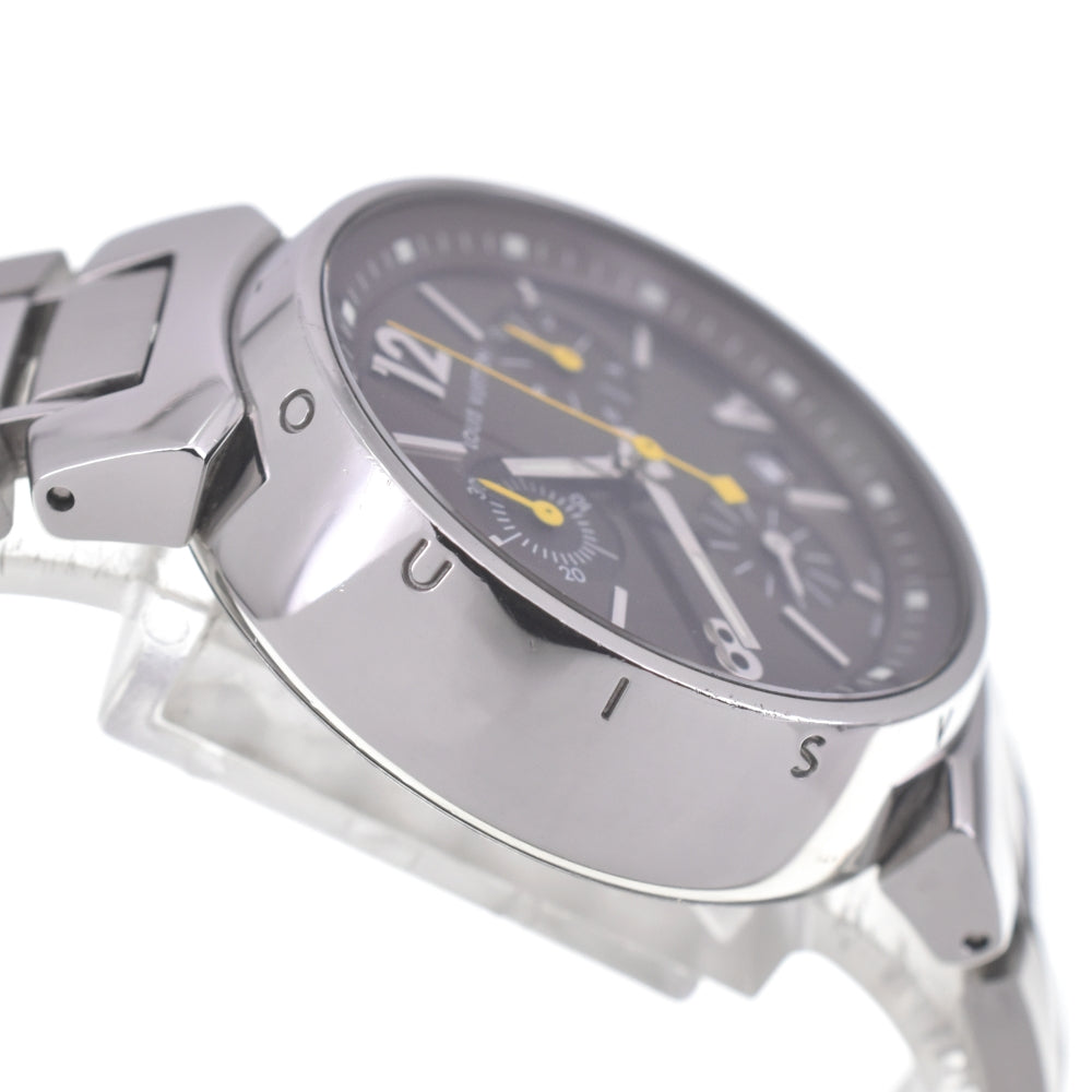 LOUIS VUITTON Tambour Q1321 Chronograph Date Brown Dial Quartz Ladies
 Watch A#141455