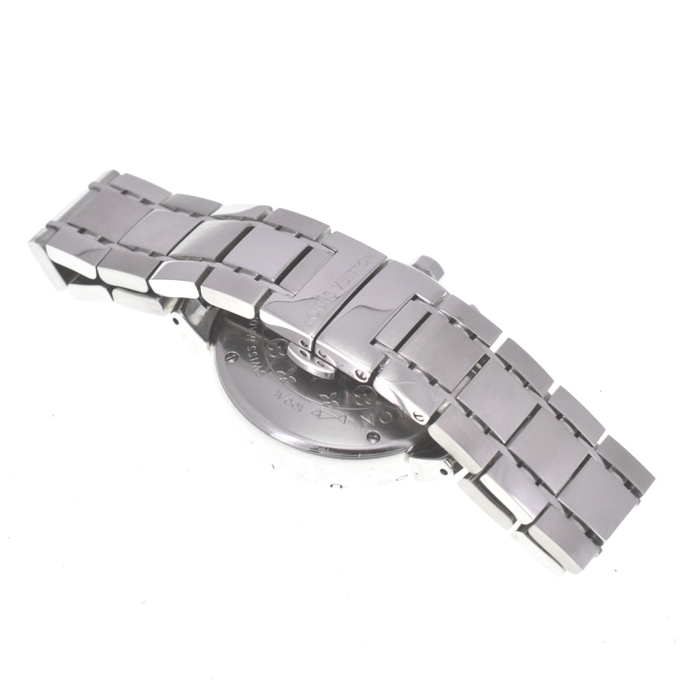 LOUIS VUITTON Tambour Q1321 Chronograph Date Brown Dial Quartz Ladies
 Watch A#141455