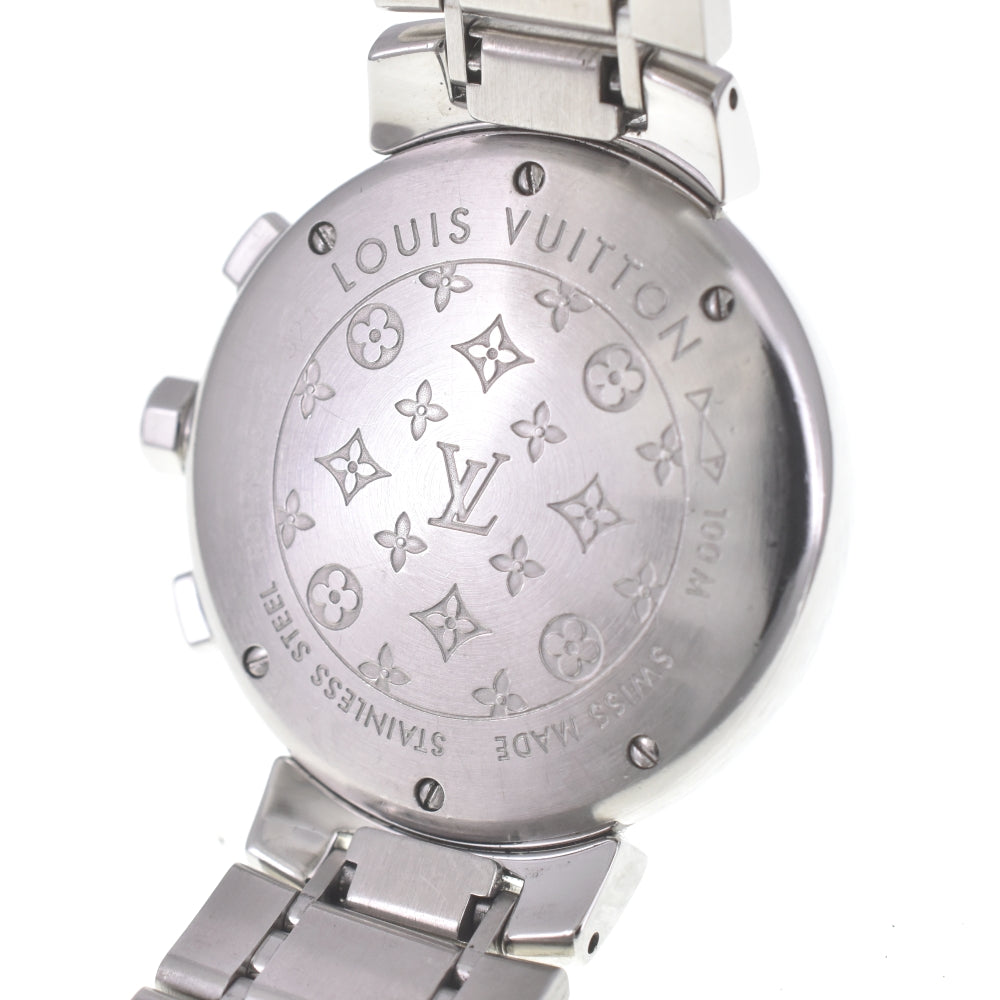 LOUIS VUITTON Tambour Q1321 Chronograph Date Brown Dial Quartz Ladies
 Watch A#141455