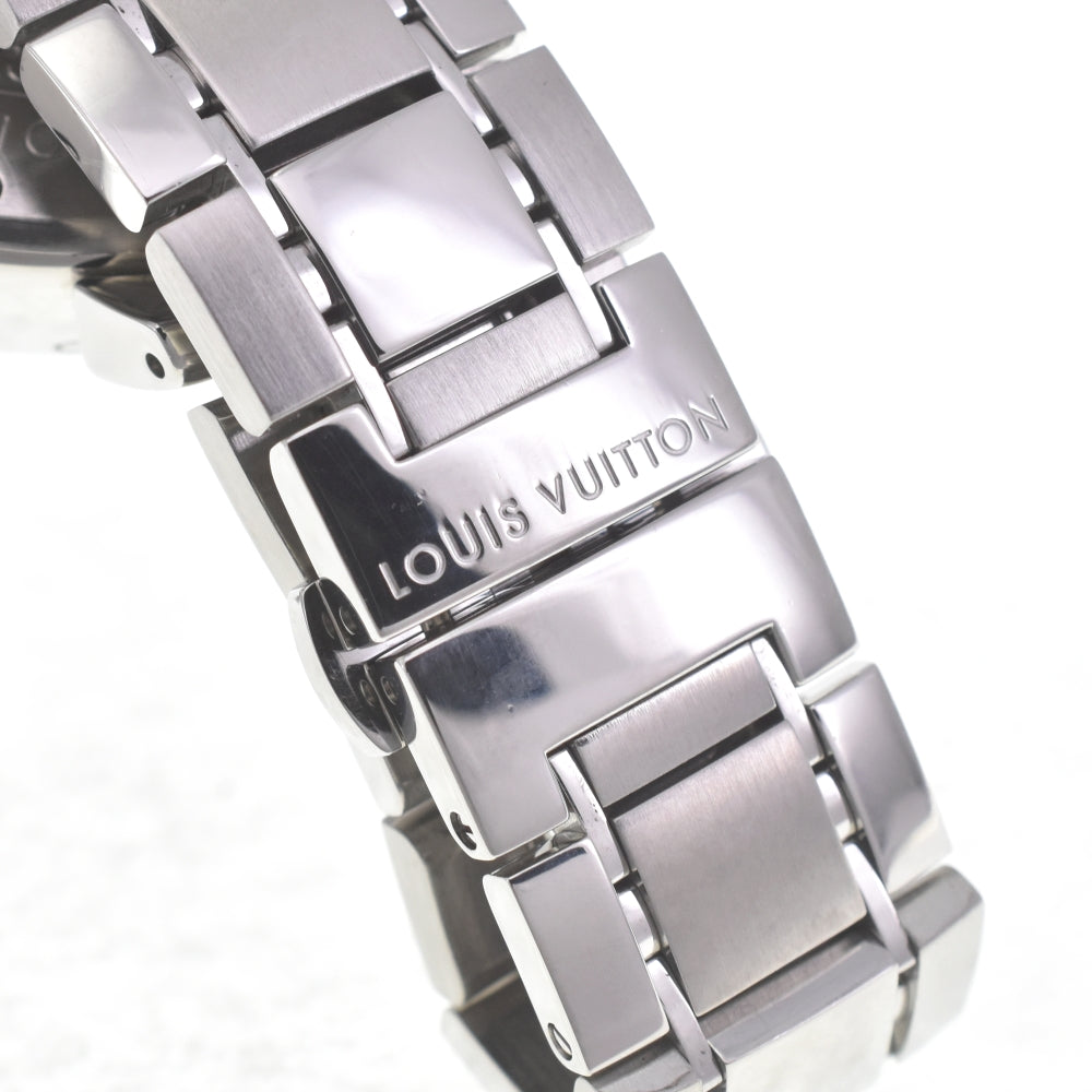 LOUIS VUITTON Tambour Q1321 Chronograph Date Brown Dial Quartz Ladies
 Watch A#141455