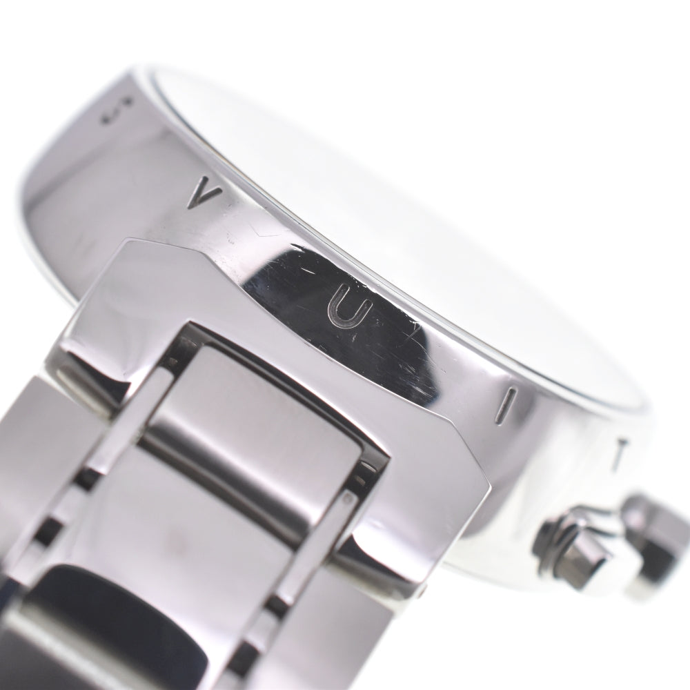 LOUIS VUITTON Tambour Q1321 Chronograph Date Brown Dial Quartz Ladies
 Watch A#141455