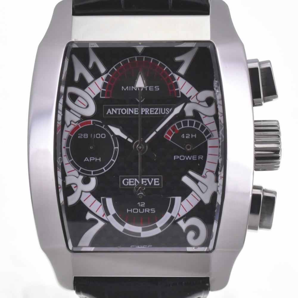 with paper Antoine Preziuso Chrono Grand Robusto GRSSO.0301311/S/D Power reserve Black / Silver Dial Automatic Men's
 Watch R#141466