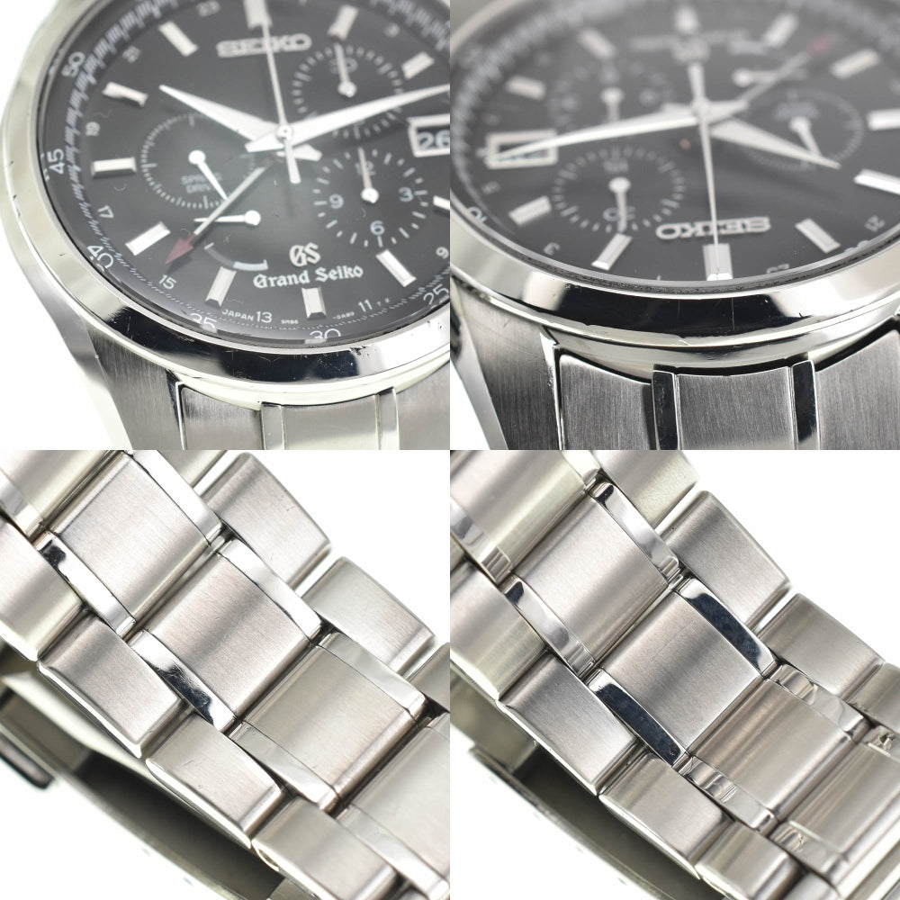 SEIKO Grand Seiko 9R86-0AA0/SBGC003 Chronograph power reserve black Dial Spring drive Men's
 Watch R#141471
