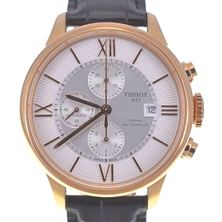 TISSOT Shuman de Tourel T099.427.36.038.00 Chronograph Date Silver Dial Automatic Men's
 Watch Q#141474