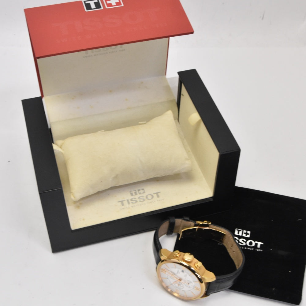 TISSOT Shuman de Tourel T099.427.36.038.00 Chronograph Date Silver Dial Automatic Men's
 Watch Q#141474