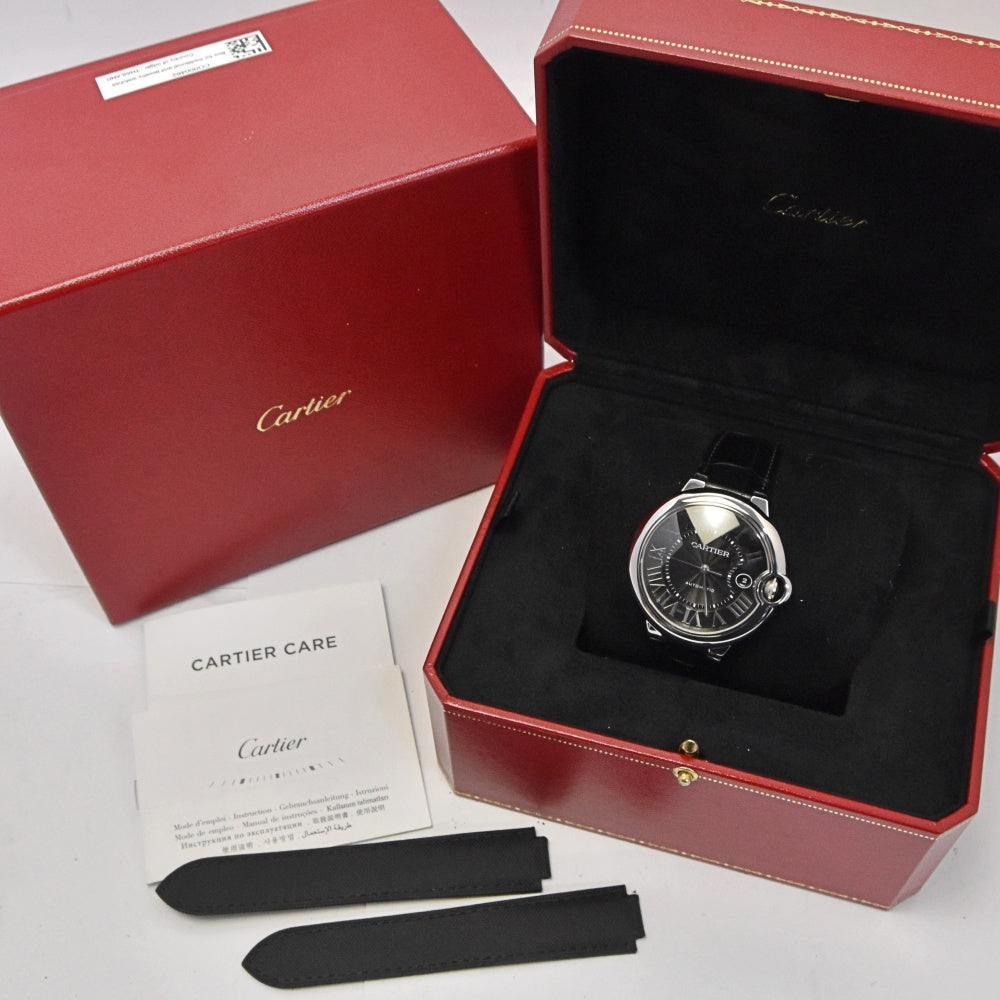 CARTIER Baron Blue LM WSBB0003 Date black Dial Automatic Men's
 Watch R#141478