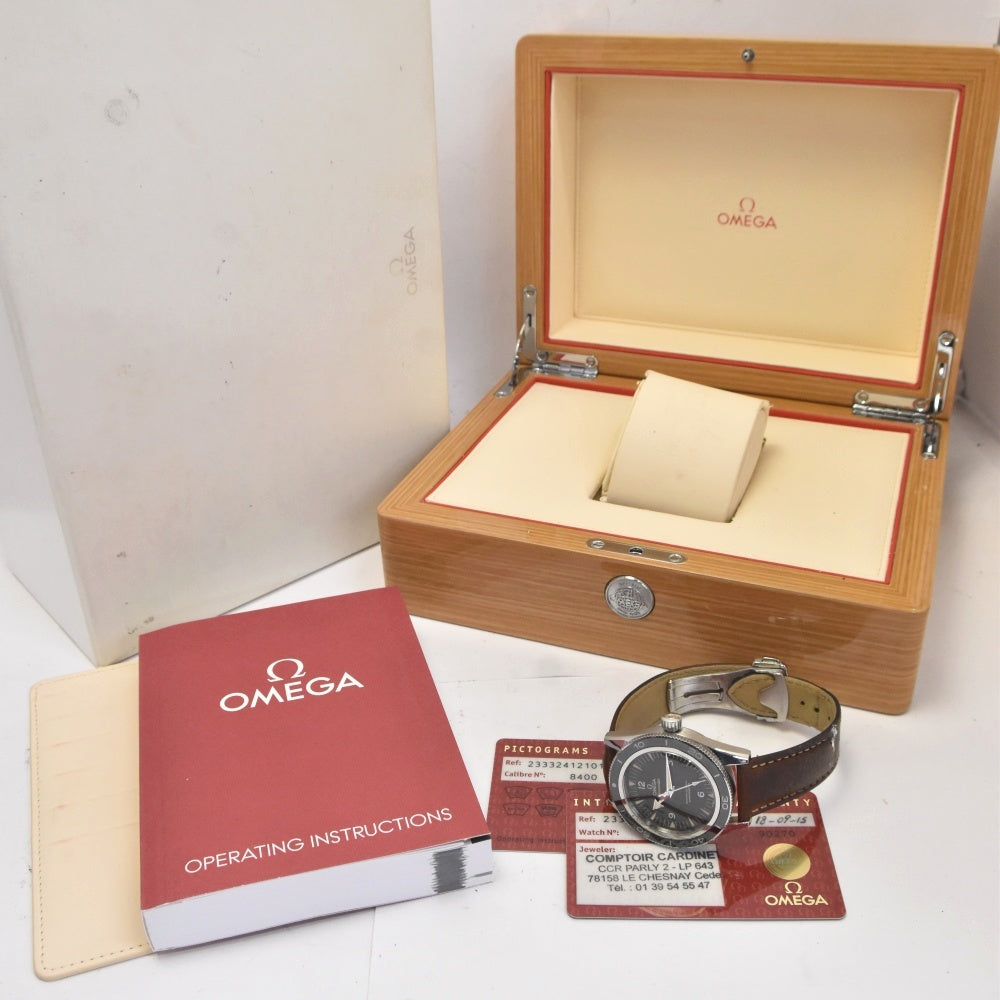 with paper OMEGA Seamaster 300 Master Co-Axial 233.32.41.21.01.002 black Dial Automatic Men's
 Watch R#141479