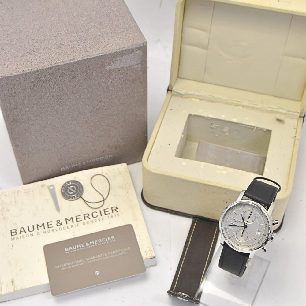 with paper Baume & Mercier Classima Executive MOA08692 Chronograph Date Silver Dial Automatic Men's
 Watch R#141482