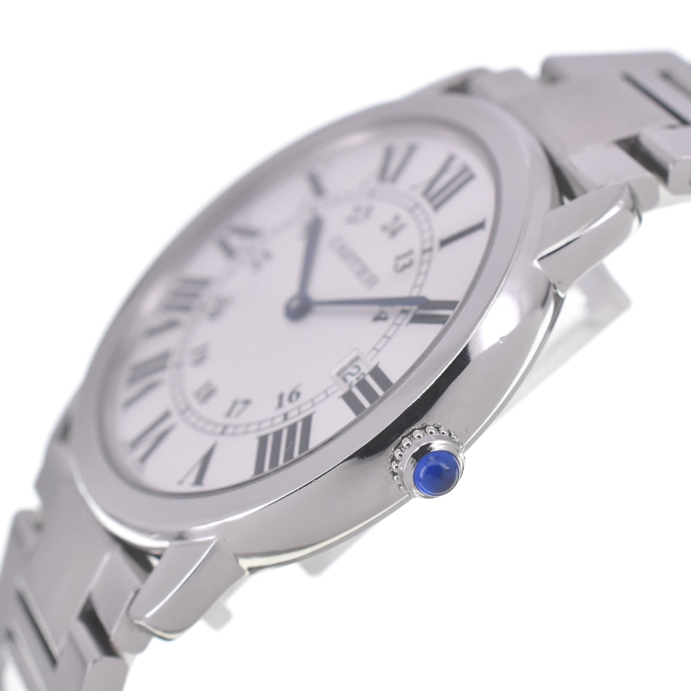 CARTIER Ronde Solo LM W6701005 Date Silver Dial Quartz Men's
 Watch R#141484