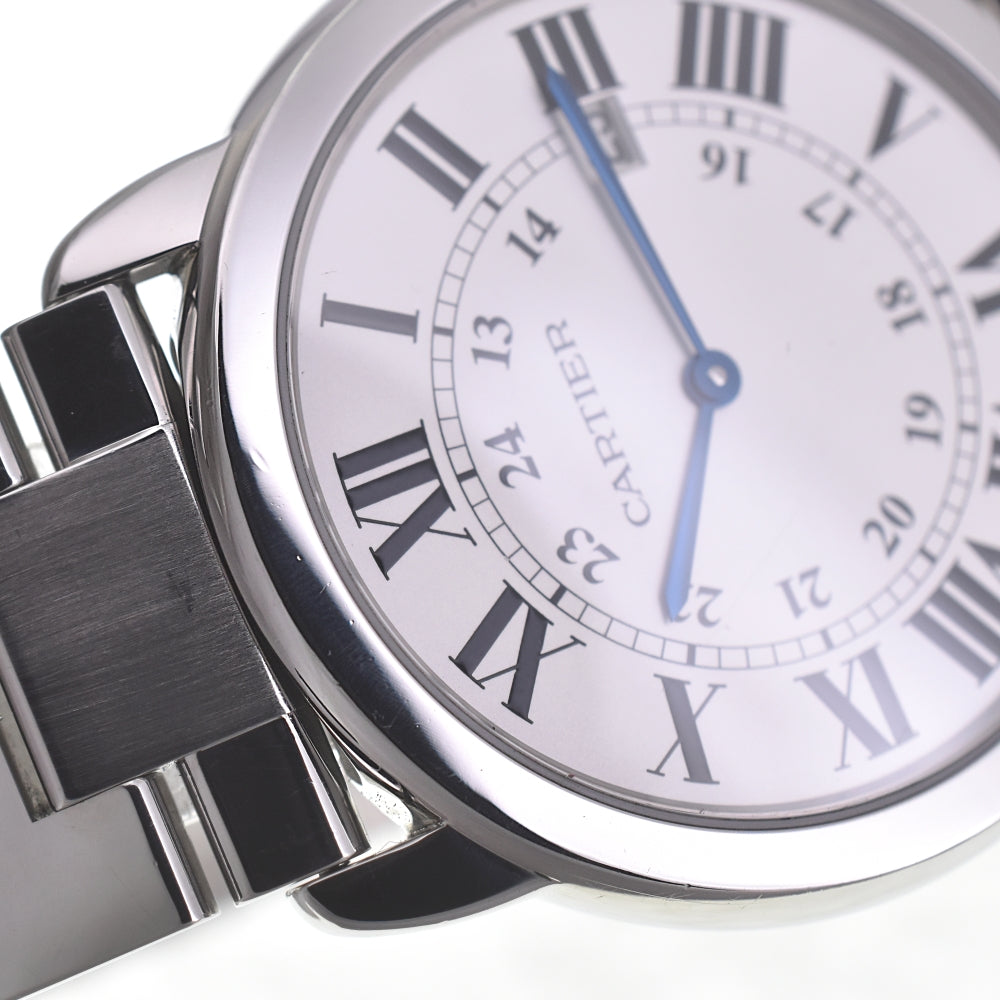CARTIER Ronde Solo LM W6701005 Date Silver Dial Quartz Men's
 Watch R#141484