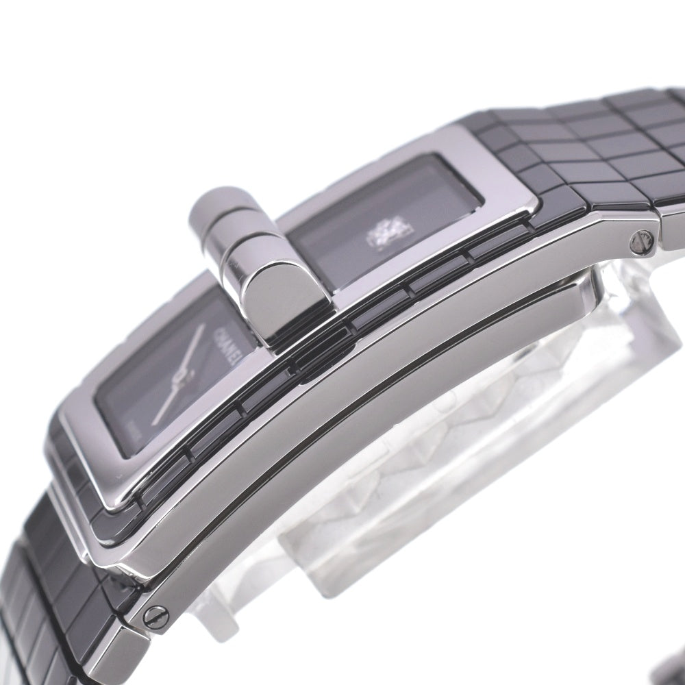 CHANEL Code Coco H5147 1P Diamond Stainless Steel / Ceramic black Dial Quartz Ladies
 Watch R#141495