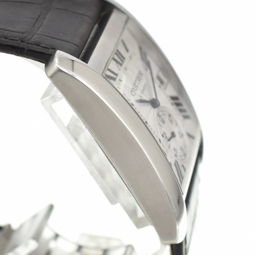 CARTIER Tank MC LM W5330003 Small second date see-through back Silver Dial Automatic Men's
 Watch R#141497