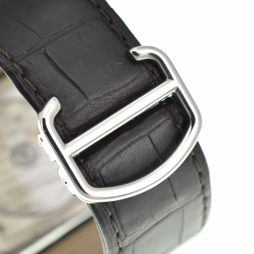 CARTIER Tank MC LM W5330003 Small second date see-through back Silver Dial Automatic Men's
 Watch R#141497