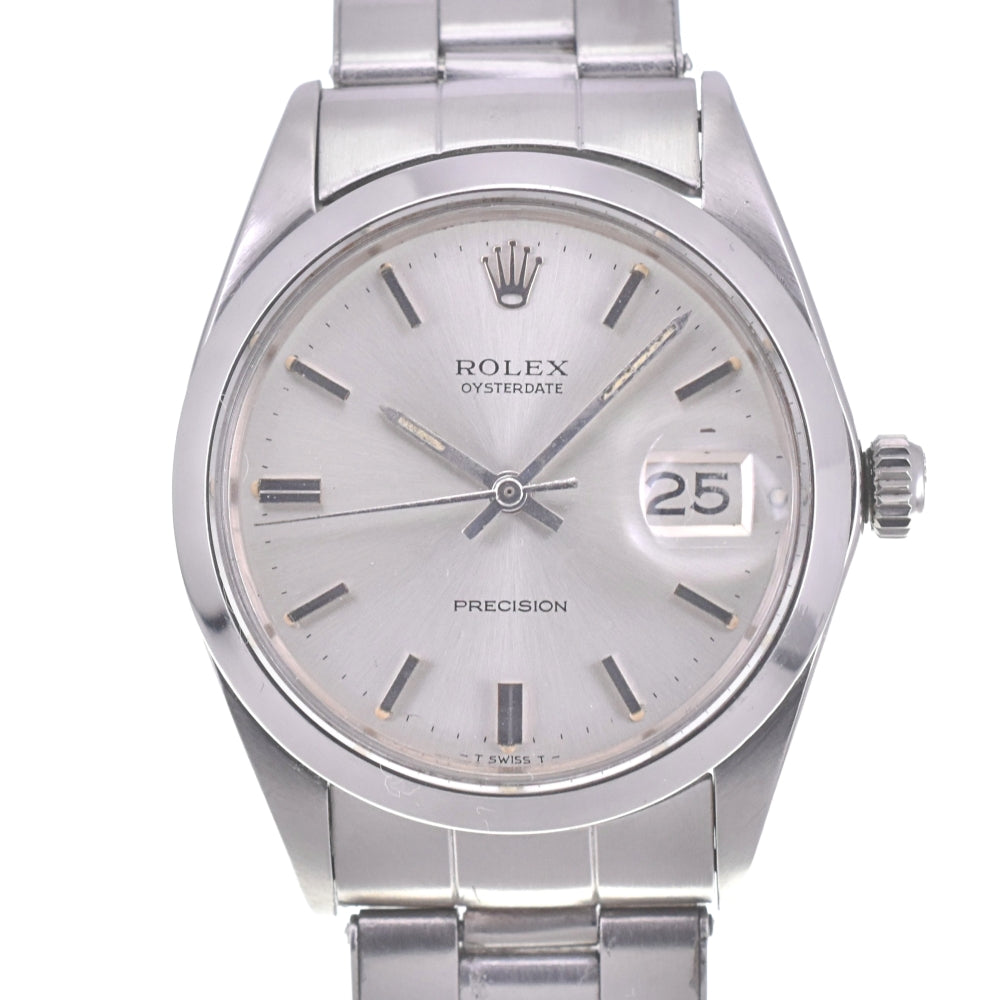 ROLEX Oyster Date Precision 6694 vintage Cal.1225 Silver Dial Hand Winding Men's
 Watch R#141509