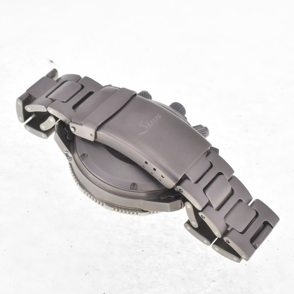 with paper Sinn Diver's Chronograph 203.TI day date titanium black Dial Automatic Men's
 Watch A#141510