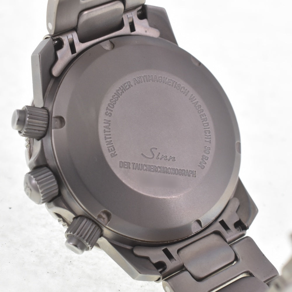 with paper Sinn Diver's Chronograph 203.TI day date titanium black Dial Automatic Men's
 Watch A#141510