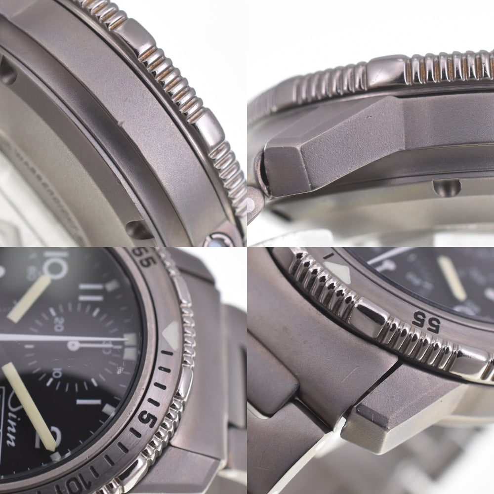 with paper Sinn Diver's Chronograph 203.TI day date titanium black Dial Automatic Men's
 Watch A#141510