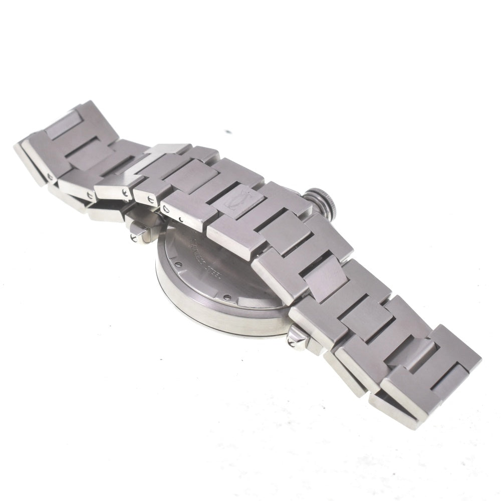 with paper CARTIER Pasha C Meridian GMT W31029M7/2377 Date Silver Dial Automatic Unisex
 Watch A#141511