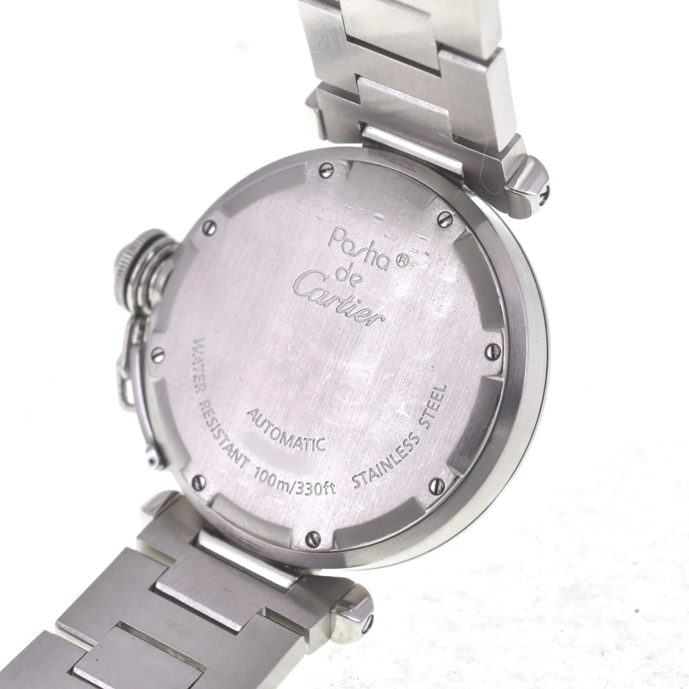 with paper CARTIER Pasha C Meridian GMT W31029M7/2377 Date Silver Dial Automatic Unisex
 Watch A#141511