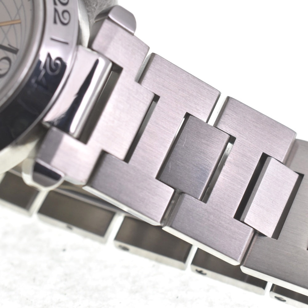 with paper CARTIER Pasha C Meridian GMT W31029M7/2377 Date Silver Dial Automatic Unisex
 Watch A#141511