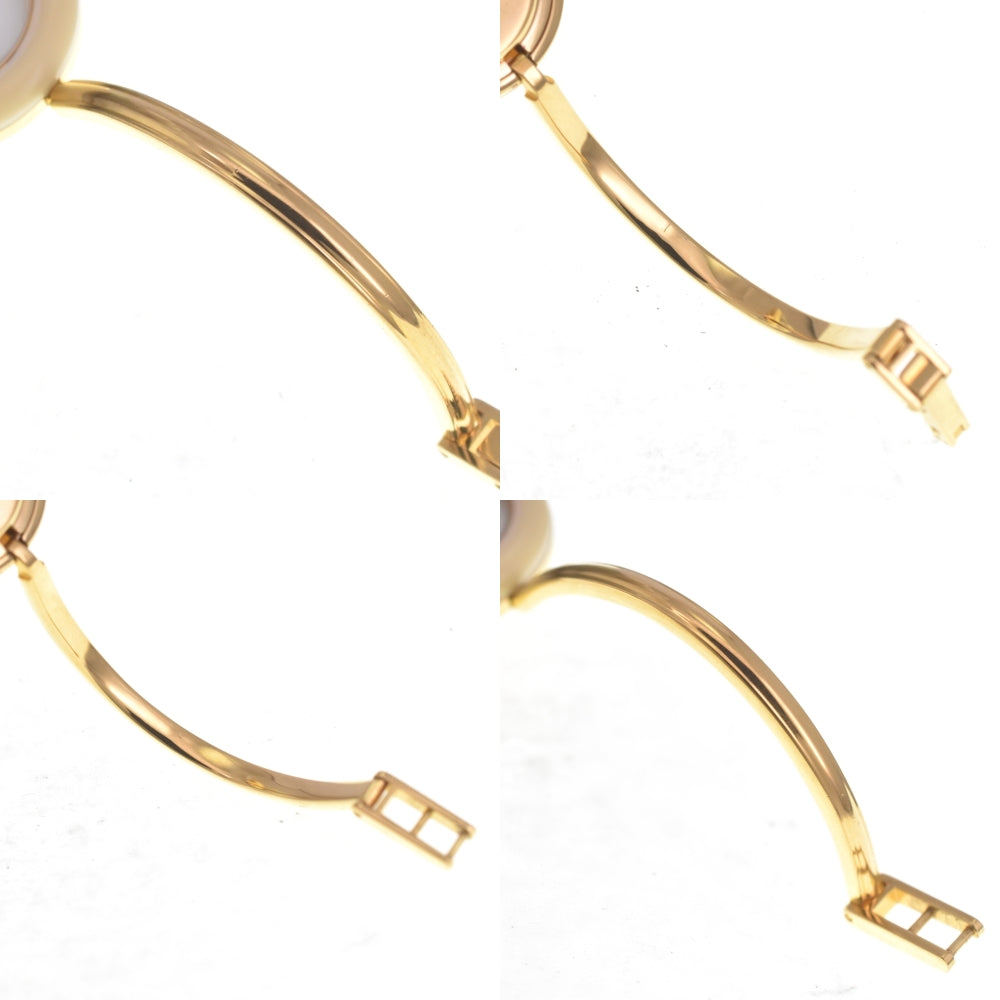 GUCCI Change bezel 11/12 Gold Plated white Dial Quartz Ladies
 Watch R#141518