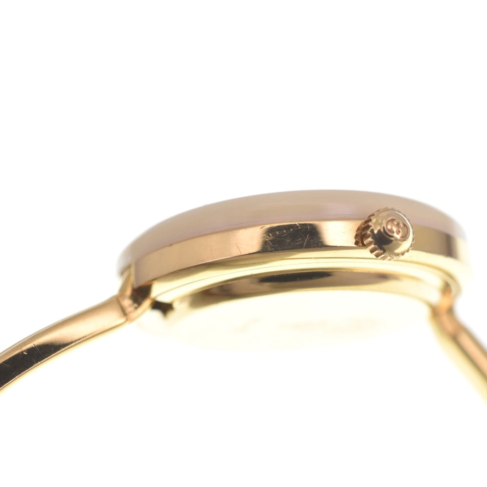 GUCCI Change bezel 11/12 Gold Plated white Dial Quartz Ladies
 Watch R#141518