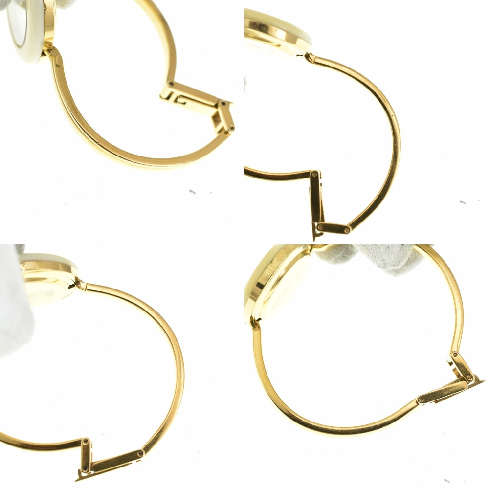 GUCCI Change bezel 11/12 Gold Plated white Dial Quartz Ladies
 Watch R#141524