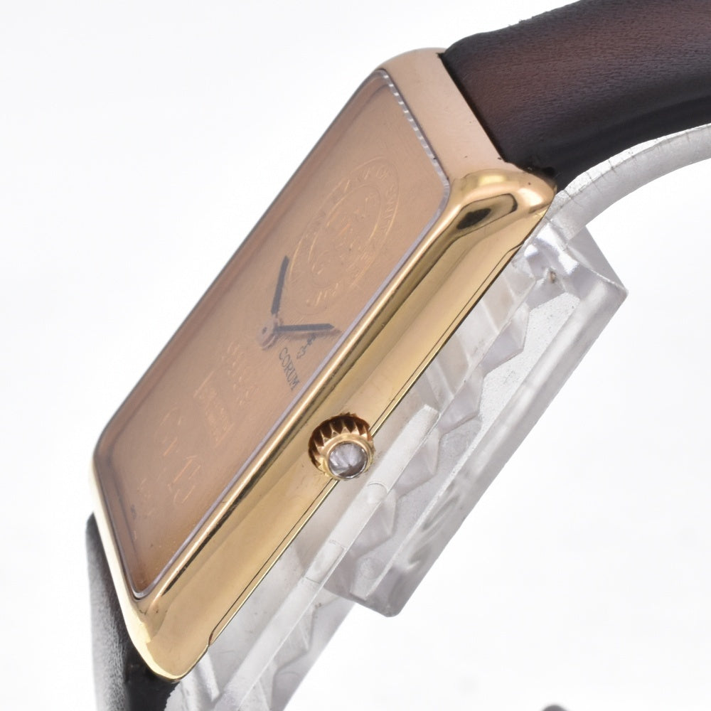 CORUM 15 Gram 999.9% Gold Ingot Watch Ref.55400 vintage gold Dial Hand Winding Men's
 Watch E#141538