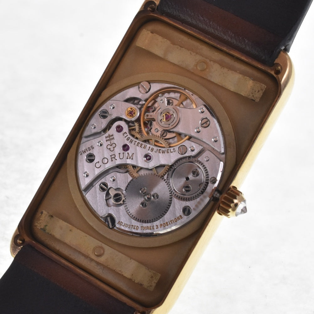 CORUM 15 Gram 999.9% Gold Ingot Watch Ref.55400 vintage gold Dial Hand Winding Men's
 Watch E#141538