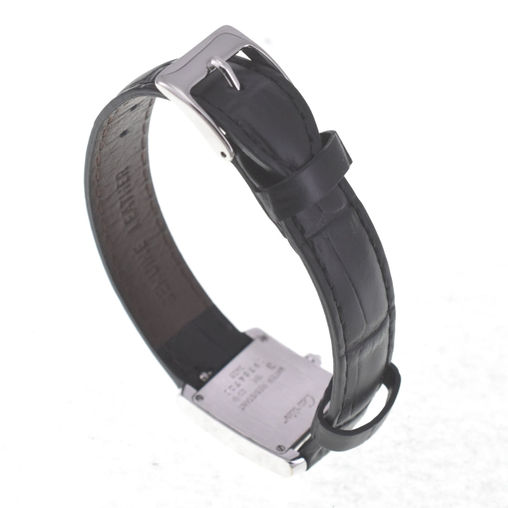 CARTIER Tank Francaise SM W50012S3 K18WG Silver Dial Quartz Ladies
 Watch R#141551