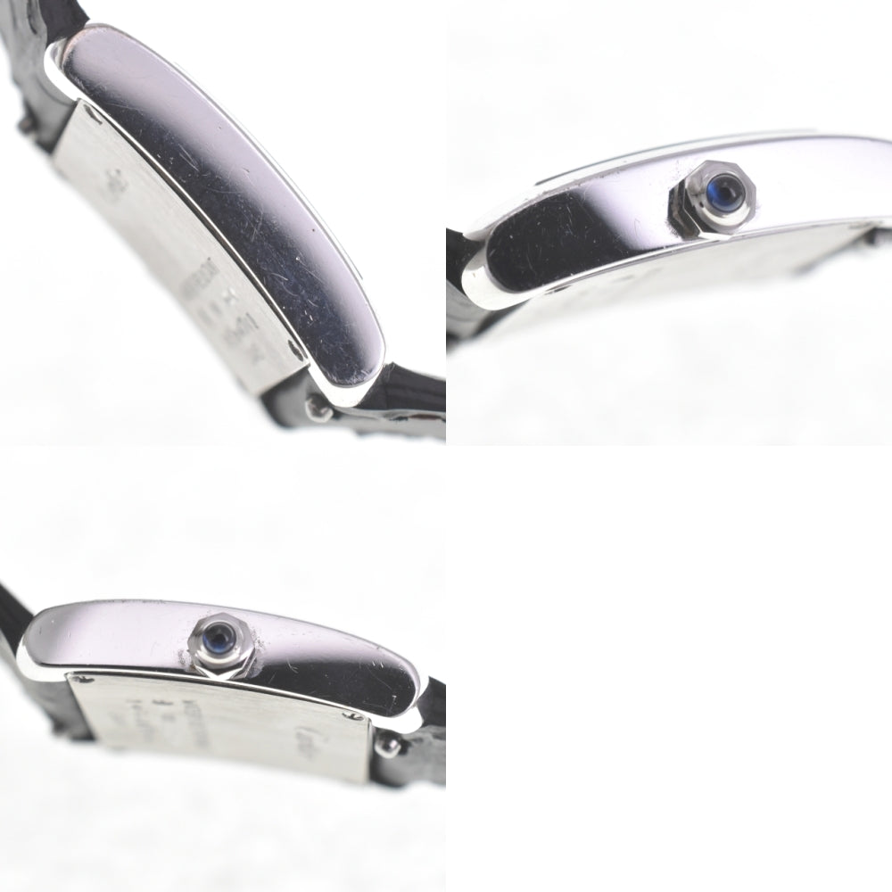 CARTIER Tank Francaise SM W50012S3 K18WG Silver Dial Quartz Ladies
 Watch R#141551