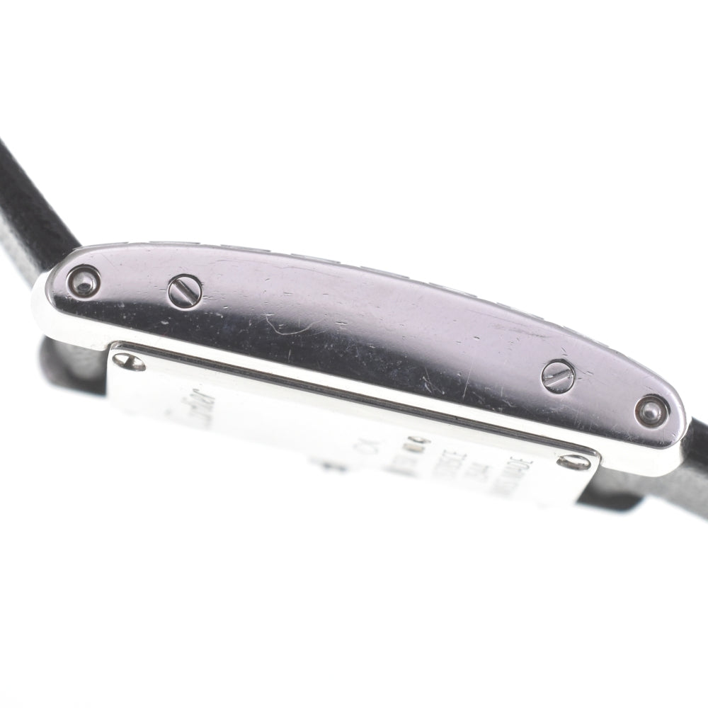 CARTIER Tank Allongee WJ2003W3 Lug Diamond Bezel Silver Dial Quartz Ladies
 Watch R#141552