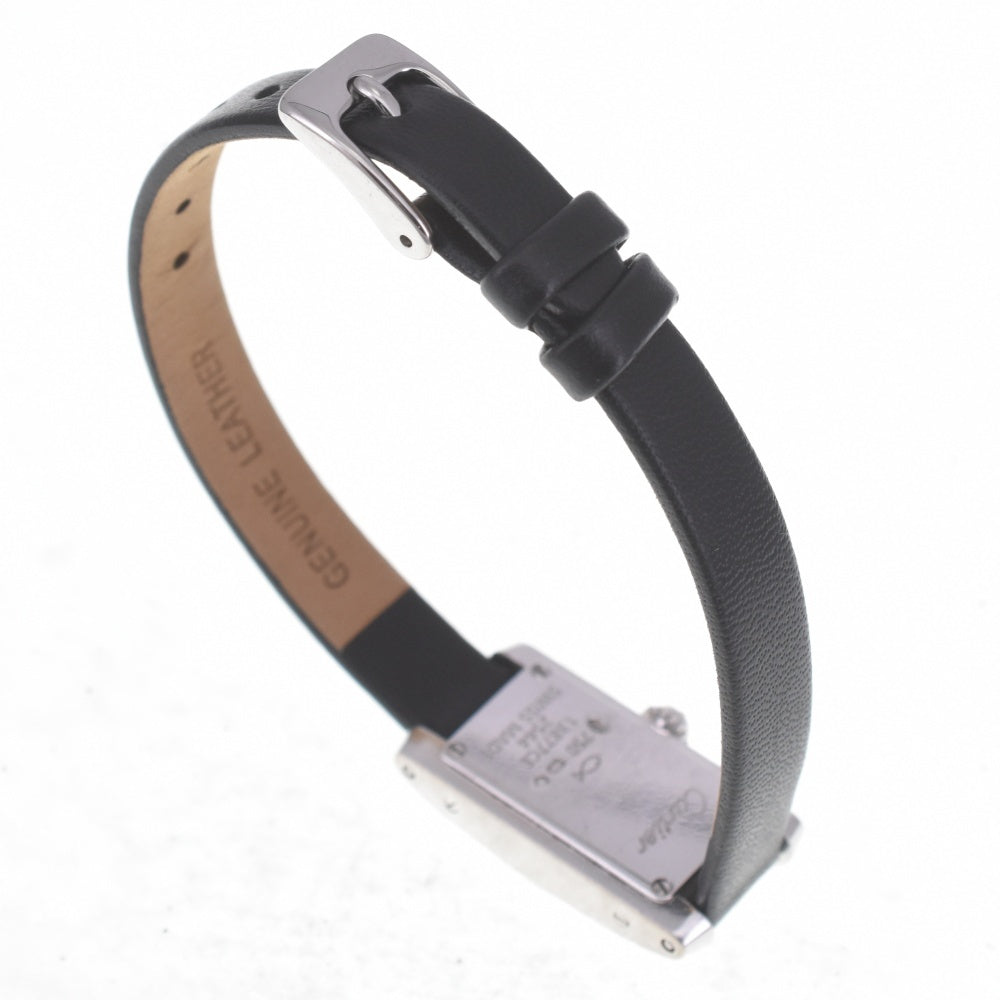 CARTIER Tank Allongee WJ2003W3 Lug Diamond Bezel Silver Dial Quartz Ladies
 Watch R#141553